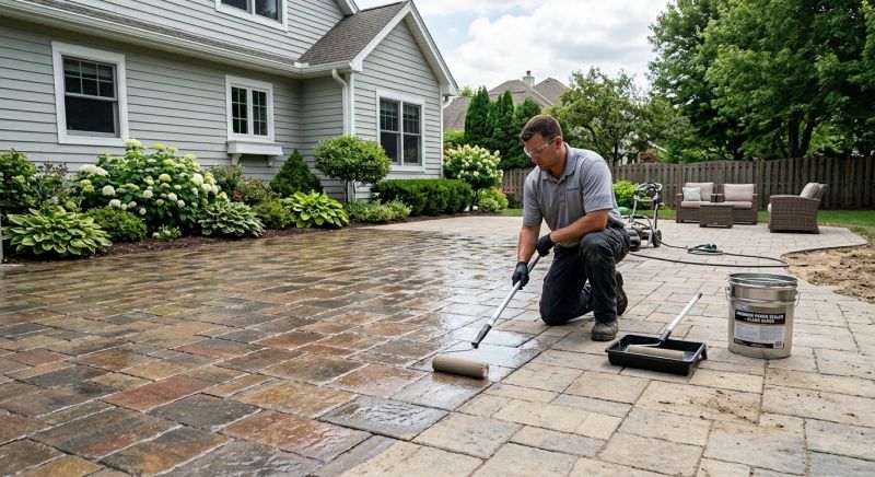 Courtyard Sealing in Kansas City, KS